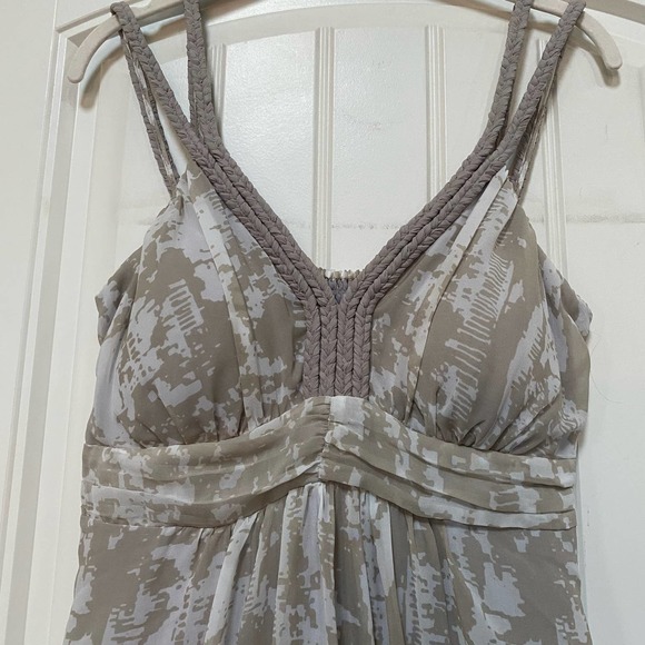Soft Surroundings Built in Bra V-neck Strappy Long Maxi Dress Medium Petite - Picture 4 of 10